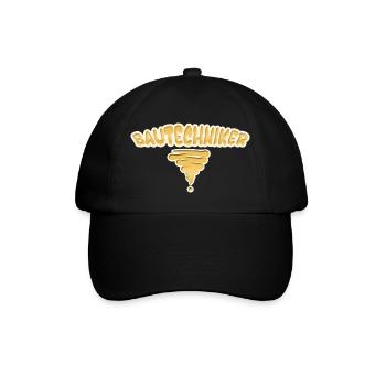 Geschenk für Bautechniker - Baseballkappe - Schwarz/Schwarz - Vorne