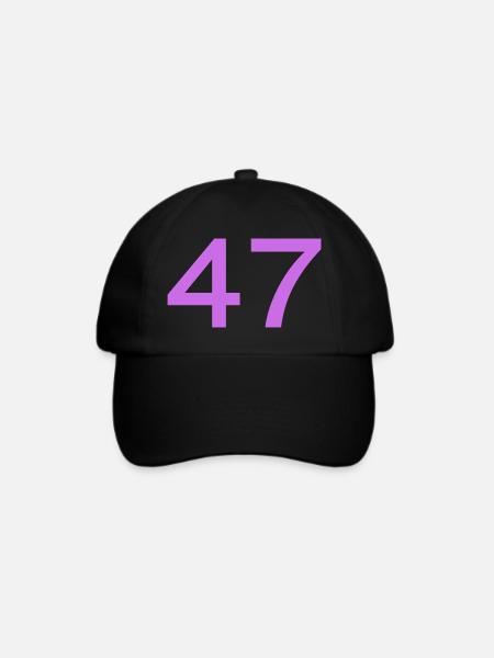 47 - Baseballkappe - Schwarz/Schwarz