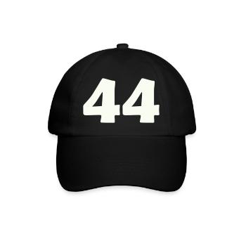 44 - Baseballkappe - Schwarz/Schwarz - Vorne