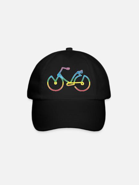Fahrrad - Baseballkappe - Schwarz/Schwarz