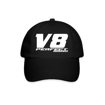 V8 - Baseballkappe - Schwarz/Schwarz - Vorne