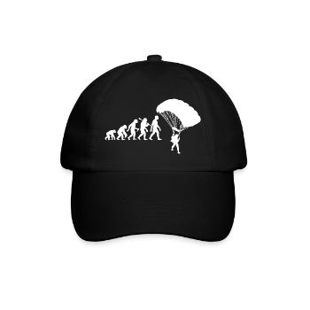 Fallschirmspringer Evolution Fallschirm - Baseballkappe - Schwarz/Schwarz - Vorne