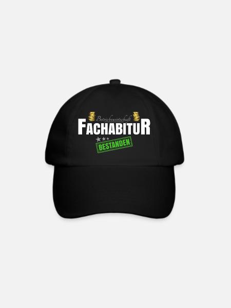 Betriebswirtschaft Fachabitur - Baseballkappe - Schwarz/Schwarz