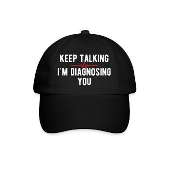 Psychologe Humor Psychologie Therapeut Sarkasmus-Geschenk - Baseballkappe - Schwarz/Schwarz - Vorne