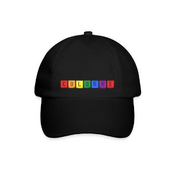 Rainbow Cologne - Baseballkappe - Schwarz/Schwarz - Vorne