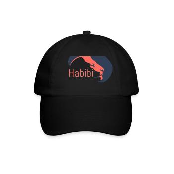 Habibi - Baseballkappe - Schwarz/Schwarz - Vorne