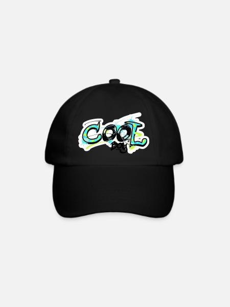 cool boy Graffiti Motiv - cooles Shirt für Kinder - Baseballkappe - Schwarz/Schwarz