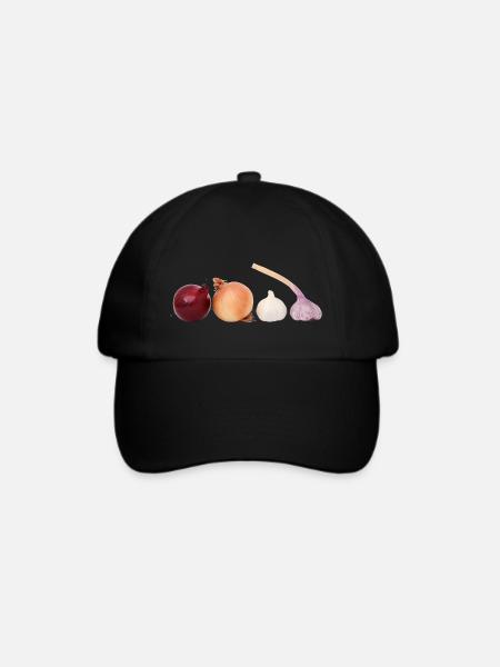Allium Farbpalette Muster - Baseballkappe - Schwarz/Schwarz