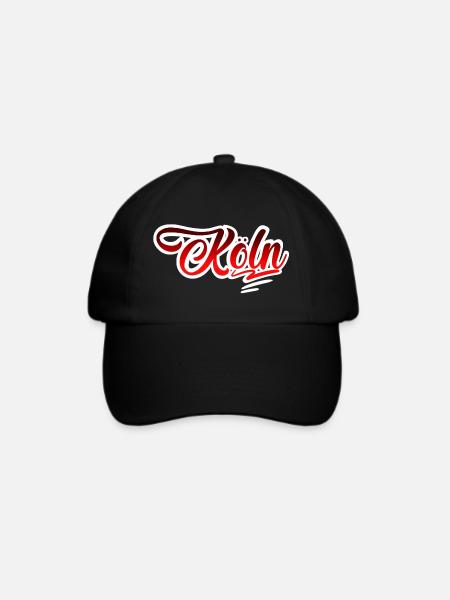 Köln - Baseballkappe - Schwarz/Schwarz