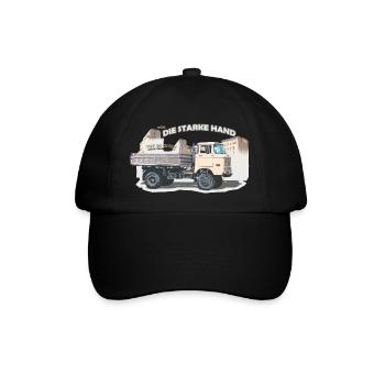 ifa w50 lkw ddr ossi - Baseballkappe - Schwarz/Schwarz - Vorne