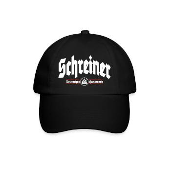 Schreiner Deutsches Handwerk - Baseballkappe - Schwarz/Schwarz - Vorne