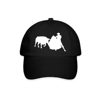Stier Stierkampf Stierkämpfer Torero Spanien - Baseballkappe - Schwarz/Schwarz - Vorne