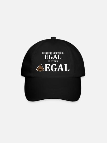 Egal nicht nur egal es ist mir scheißegal - Baseballkappe - Schwarz/Schwarz