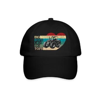 Big Boys Retro - Baseballkappe - Schwarz/Schwarz - Vorne
