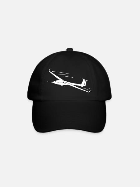 Segelflugzeug Segelflieger Geschenkideen - Baseballkappe - Schwarz/Schwarz