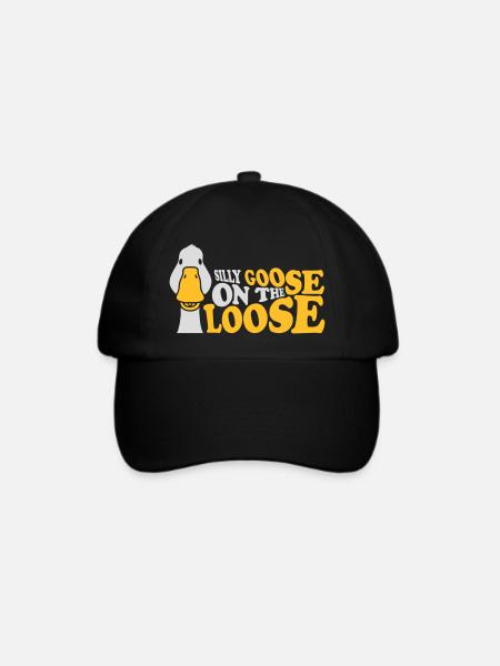goose on the loose - Baseballkappe - Schwarz/Schwarz