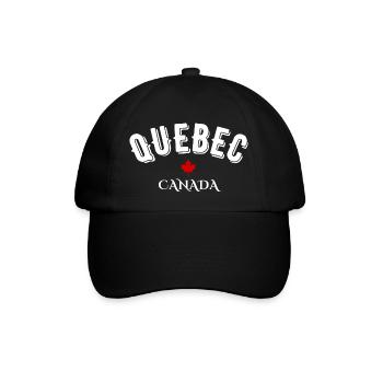 Québec Kanada - Baseballkappe - Schwarz/Schwarz - Vorne