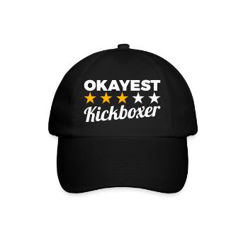 Durchschnittlicher Kickboxer - Baseballkappe - Schwarz/Schwarz - Vorne