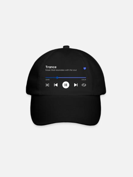 Trance - Baseballkappe - Schwarz/Schwarz