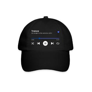 Trance - Baseballkappe - Schwarz/Schwarz - Vorne