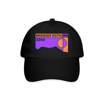 Brienzer Rothorn Wandern Höhenwanderung Souvenir - Baseballkappe - Schwarz/Schwarz - Vorne