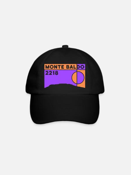 Monte Baldo Wanderung Trekking Wandern Gardasee - Baseballkappe - Schwarz/Schwarz