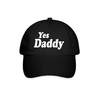 Yes daddy - Baseballkappe - Schwarz/Schwarz - Vorne