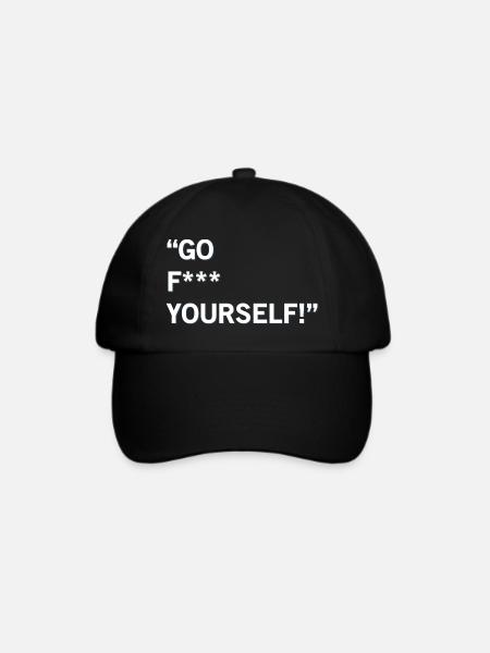 Go F Yourself - Baseballkappe - Schwarz/Schwarz