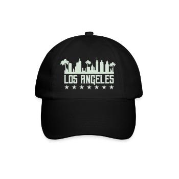 los angeles - Baseballkappe - Schwarz/Schwarz - Vorne