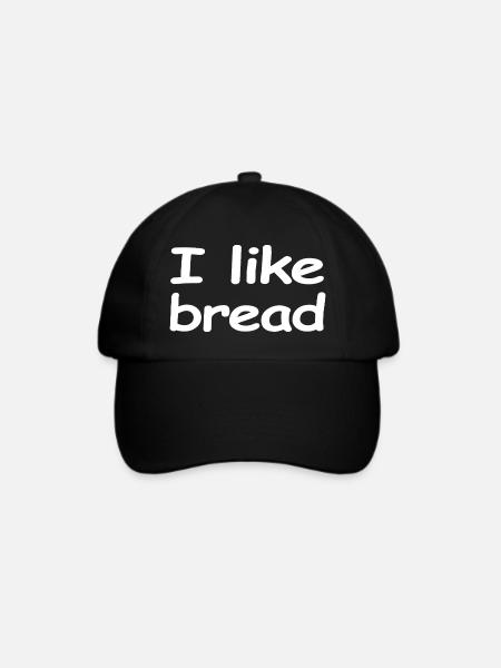 Brot - Baseballkappe - Schwarz/Schwarz