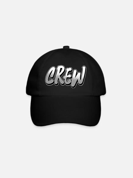 Crew - Baseballkappe - Schwarz/Schwarz