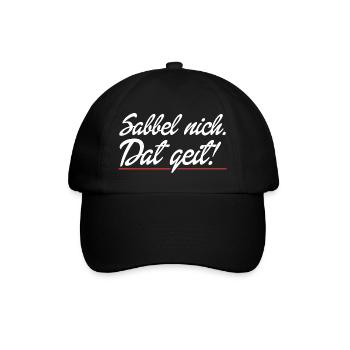 Dat geit - Baseballkappe - Schwarz/Schwarz - Vorne