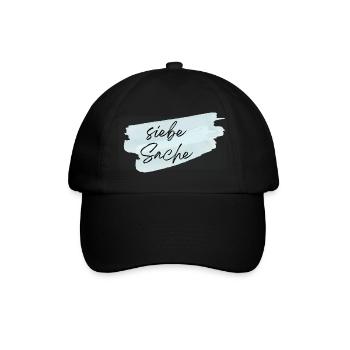 siebe Sache - Baseballkappe - Schwarz/Schwarz - Vorne