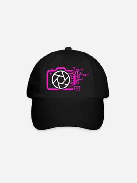 Digitale Kamera AI Art Tech Vektor - Baseballkappe - Schwarz/Schwarz