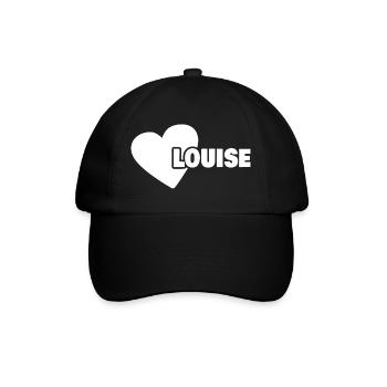 Geboren Louise - Baseballkappe - Schwarz/Schwarz - Vorne