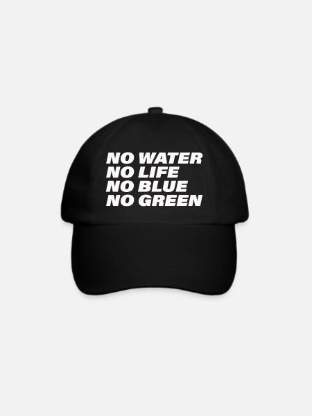 WATER - Baseballkappe - Schwarz/Schwarz