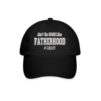 Vater Spruch Fatherhood DadLife - Baseballkappe - Schwarz/Schwarz - Vorne