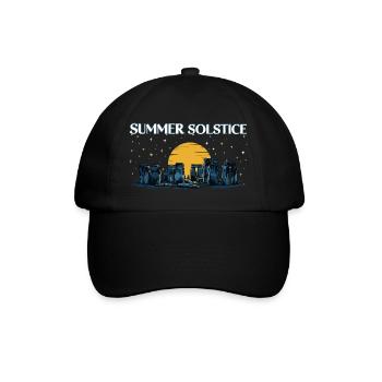 Litha Pagan: Sommersonnenwende, Mittsommer, Mittsommer, Mittsommer. - Baseballkappe - Schwarz/Schwarz - Vorne