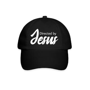 Regie_Jesus Statement  - Baseballkappe - Schwarz/Schwarz - Vorne