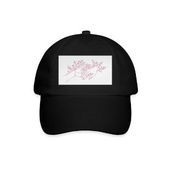 Hand der Beschützerin - Baseballkappe - Schwarz/Schwarz - Vorne