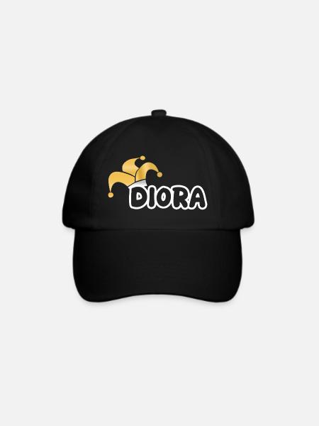 Fastnacht Diora - Baseballkappe - Schwarz/Schwarz