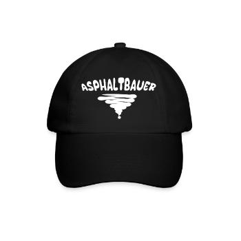 Style Asphaltbauer - Baseballkappe - Schwarz/Schwarz - Vorne
