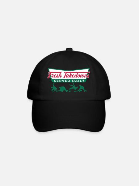 Täglich Fresh Takedowns – Wrestler-Geschenk - Baseballkappe - Schwarz/Schwarz