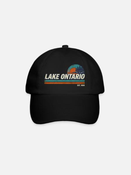 Lake Ontario EST 1656 - Baseballkappe - Schwarz/Schwarz