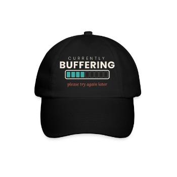 Momentan puffert – bitte versuchen Sie es später noch einmal - Baseballkappe - Schwarz/Schwarz - Vorne