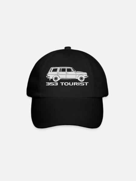 Wartburg w353 Tourist - Baseballkappe - Schwarz/Schwarz
