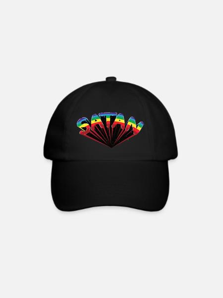 Satan - Baseballkappe - Schwarz/Schwarz