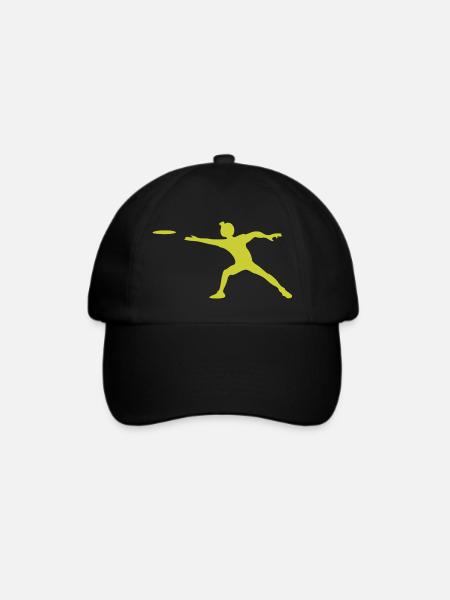 discus diskus diskuswerfer - Baseballkappe - Schwarz/Schwarz