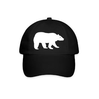 Eisbär - Baseballkappe - Schwarz/Schwarz - Vorne