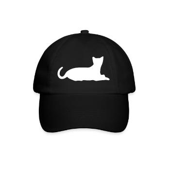 Katze Katze Katze Katze Katze Katze - Baseballkappe - Schwarz/Schwarz - Vorne